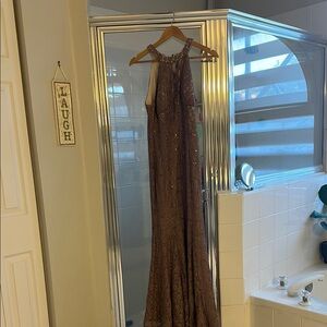 Way Collections Brown Maxi Dress